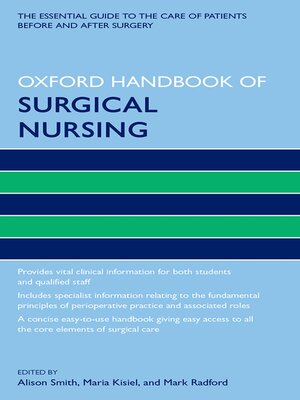 cover image of Oxford Handbook of Surgical Nursing